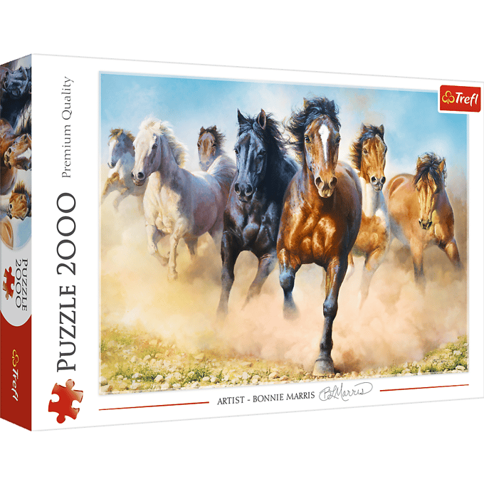 Trefl Puzzle - Galloping herd of horses (2000 pieces) 2D Puzzels