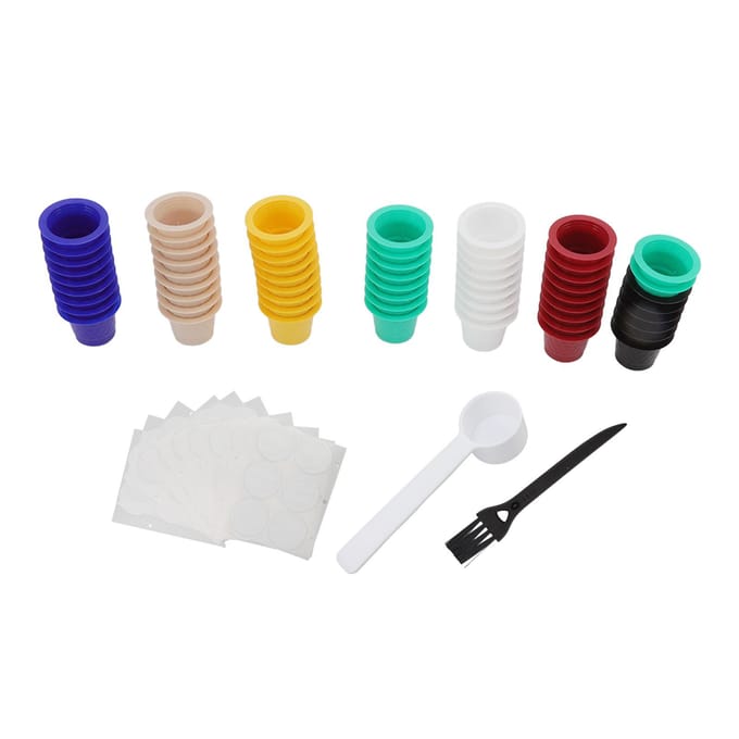 60 Stuks Navulbare Wegwerp Koffiecapsule Cup Koffiecapsule Filter Cup voor Nespresso Cafe Melk blue
