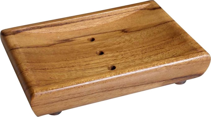 Rico & Plato Teak Houten Zeepbakje - Zeephouder - Teak Hout.