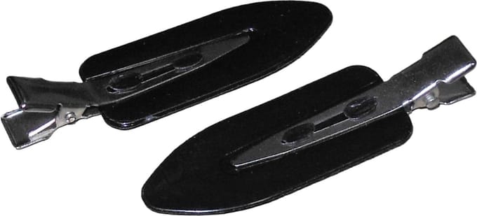 Haarclip-Haarspeld make-up zwart per 2 stuks.
