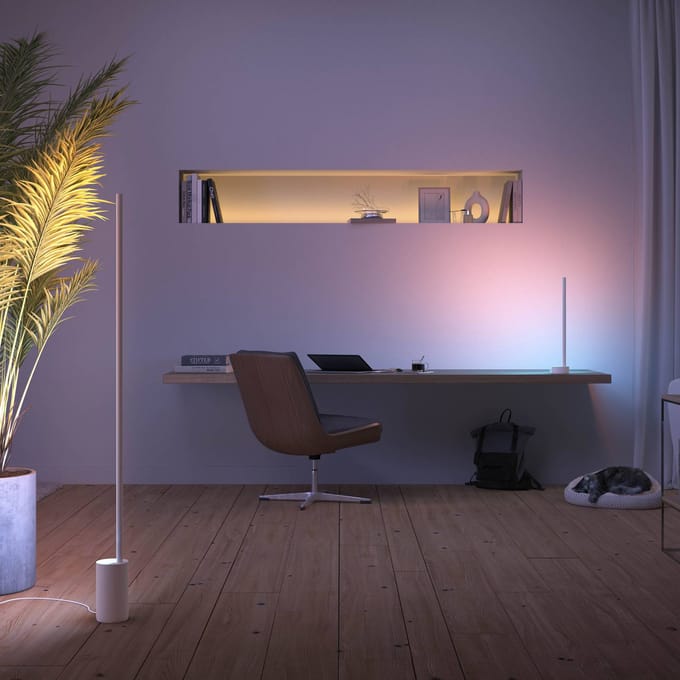 Philips Hue Gradient Signe vloerlamp - White and Color Ambiance - wit - Bluetooth