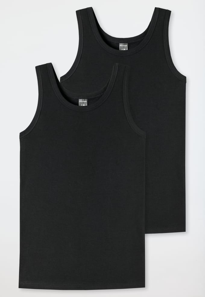 Tanktops, set van 2, zwart - 95/5 164