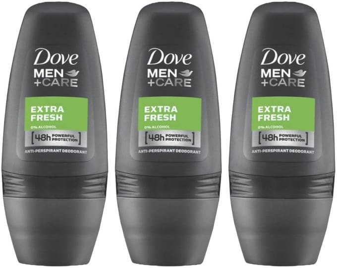 Dove Men+Care Deodorant Roller Extra Fresh 3 x 50 ml - Voordeelverpakking