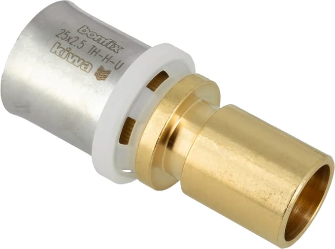Bonfix Alu-pers insteekverloopkoppeling 25 x Ø22 mm