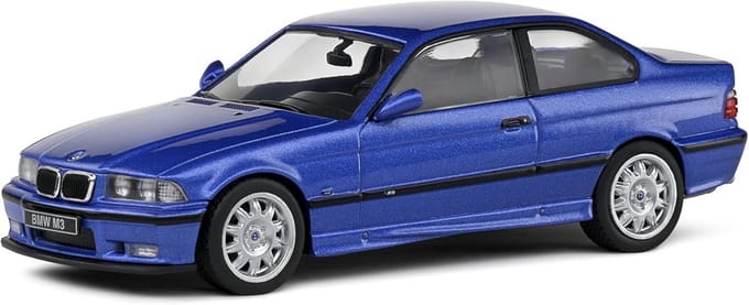 Diecast Modelauto BMW E36 Coupe M3 Blauw Schaal 1:43