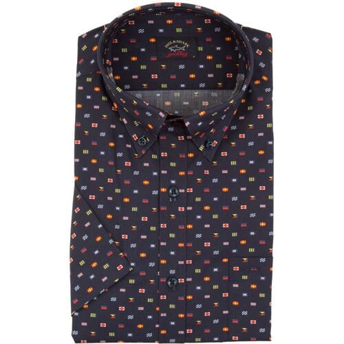 Paul & Shark Overhemd Signal Flags Pattern Navy / male