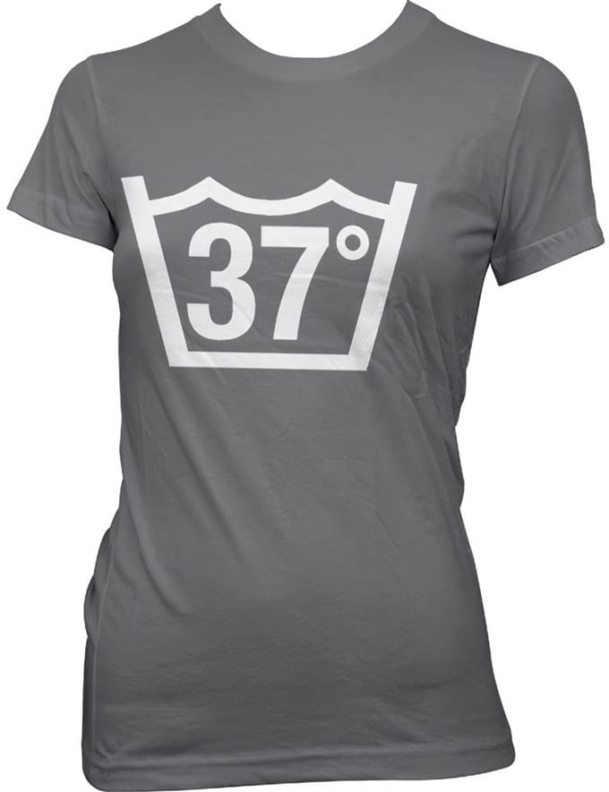 Hybris 37 Celcius Girly Tee dames-T-shirt donkergrijs