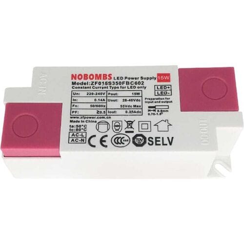 HOFTRONIC LED Paneel transformator - 21W - DC connector - LED trafo - Flikkervrij - IP20 voor binnen - Niet dimbaar