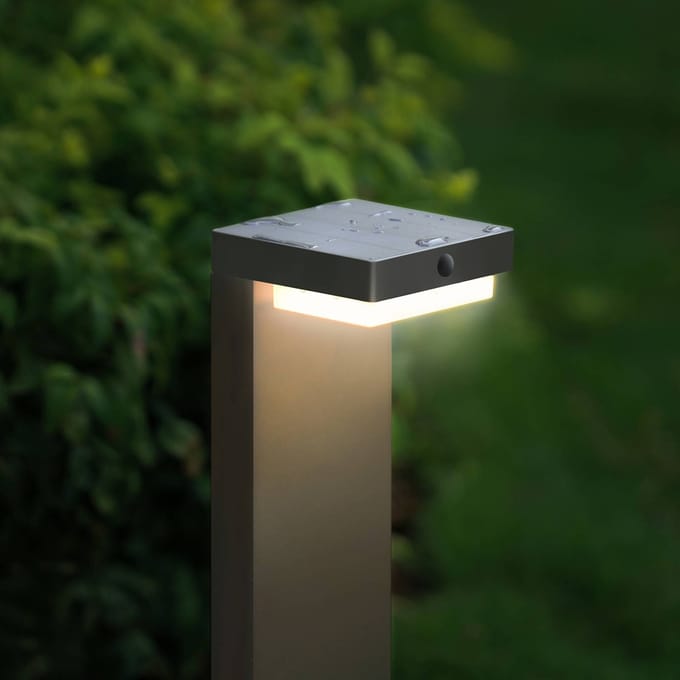 G & L Handels GmbH LED-acculamp voor buiten 800104, antraciet, IP44, sensor