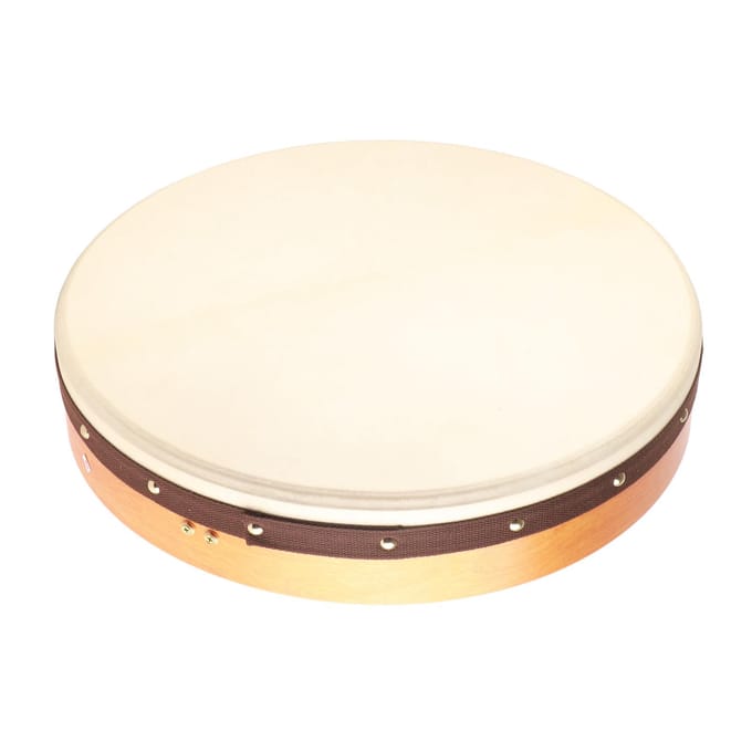 Handtrommel 18 Inch Super Groot Stevig Duurzaam Iers Schapenvacht Slag Muziek Speel Instrument white