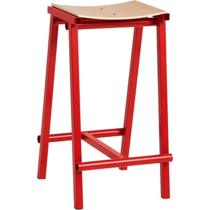 HAY Taburete 8 barkruk - signal red - H65 cm