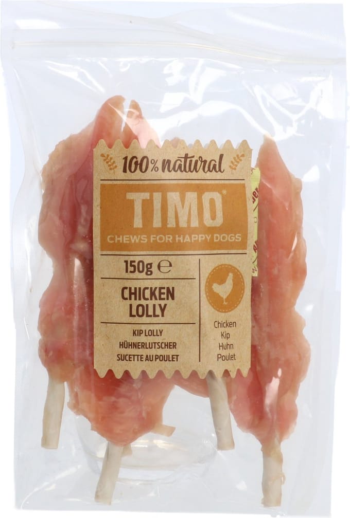 Timo Lolly Kip - Hondensnacks - 150 g