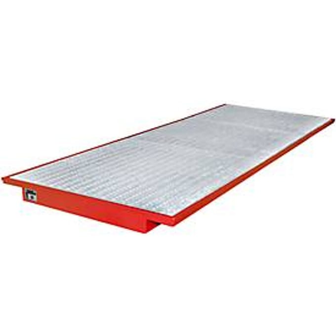 Hangende opvangbakken voor stelling type EHW 3600, rood RAL3000