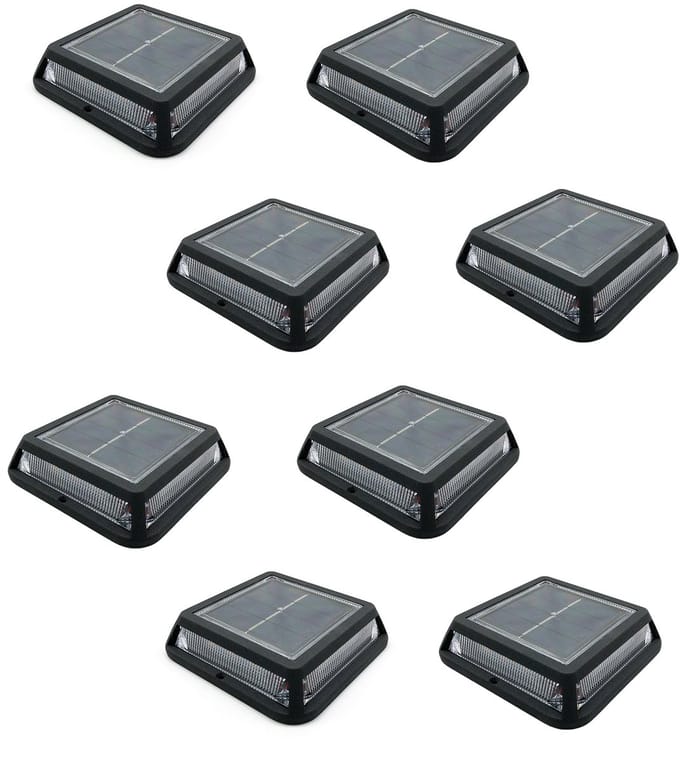 Set van 8 vierkante zonnebakens D12CM QUADRY