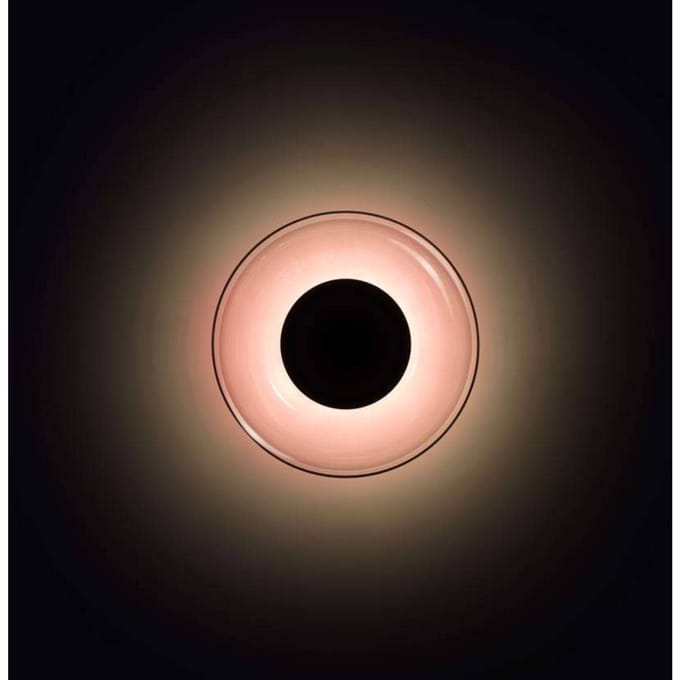 MARSET LED wandlamp Aura, Ø 18 cm, aan/uit, koper