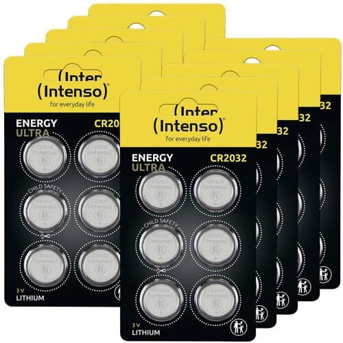 Intenso lithium knoopcel “Energy Ultra” – CR2032, 3 volt (verpakking van 60)