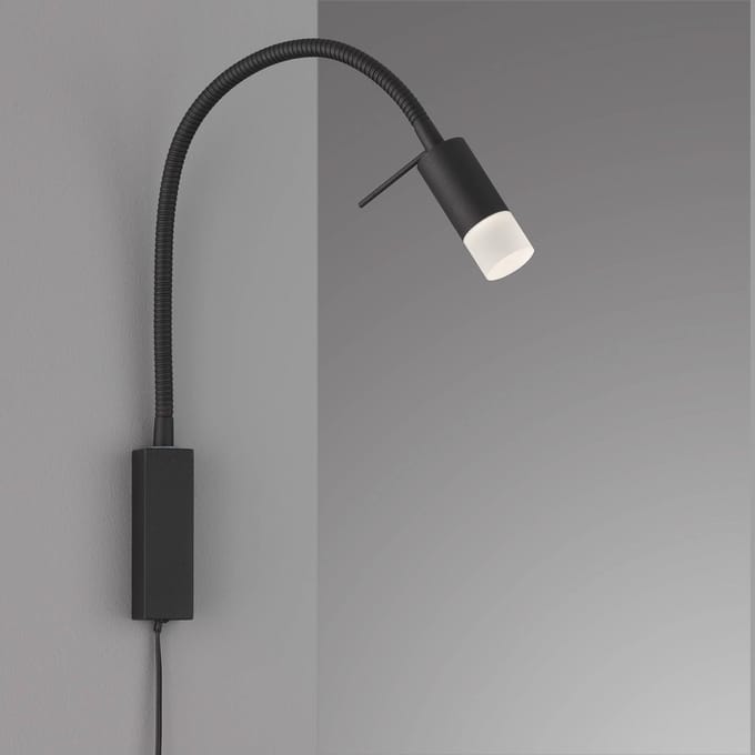 FISCHER & HONSEL LED wandlamp Seng, flexibele arm, met diffusor