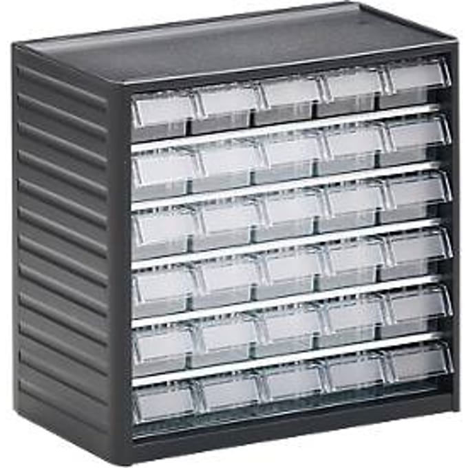 Treston onderdelenkast serie 290, 30 schuifladen