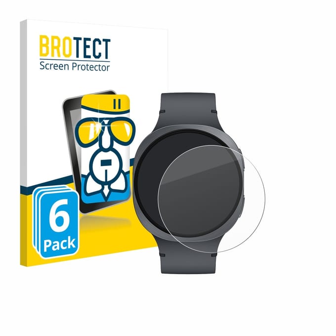 Screenprotector 6 Stuks voor Samsung Galaxy Watch 8 / 9 (44 mm) Beschermglas transparant