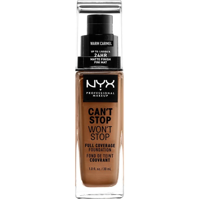 NYX Professional Makeup Can't Stop Won't Stop 24 Hour Foundation (Verschillende Tinten) - Warm Carmel