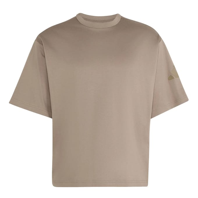 Adidas Soft Lux T-shirt Met Korte Mouwen Bruin S / Regular Man