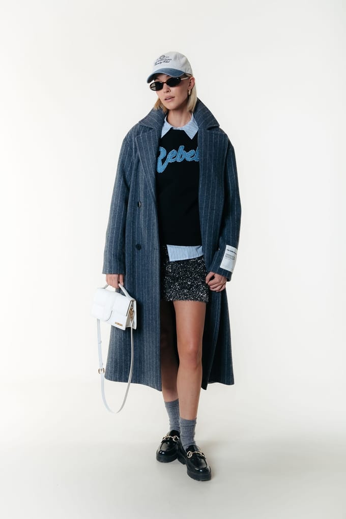 Colourful Rebel Denim Patch Relaxed Sweat Black Taglia: XXS | Maglioni a maglia Outlet | Donna | Nero