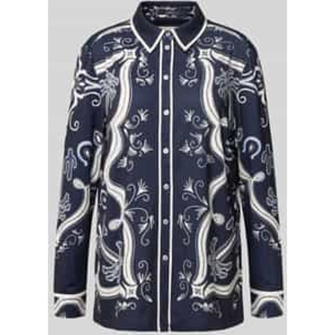 Regular fit overhemdblouse met manchetten