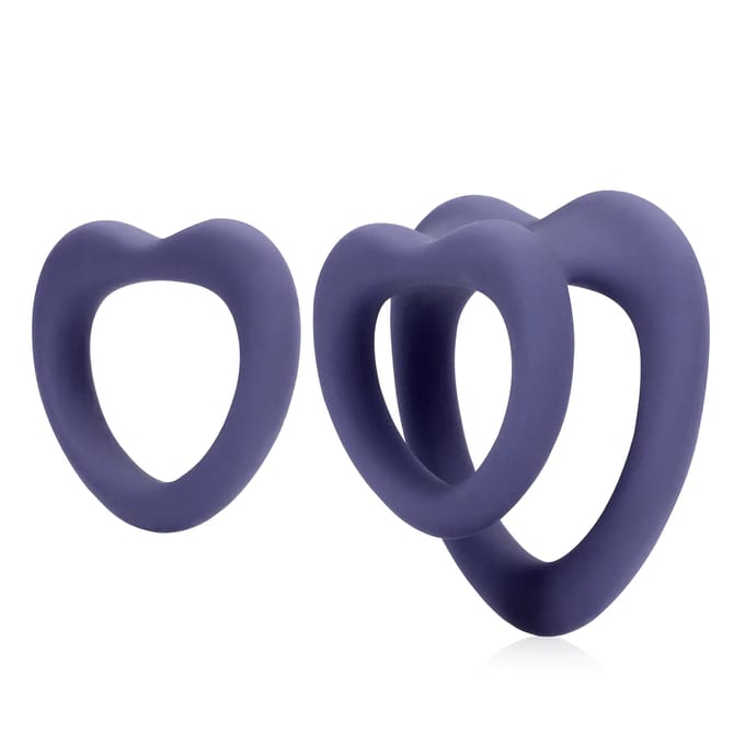 Loveline - Heart Cockring Set - Violet Storm