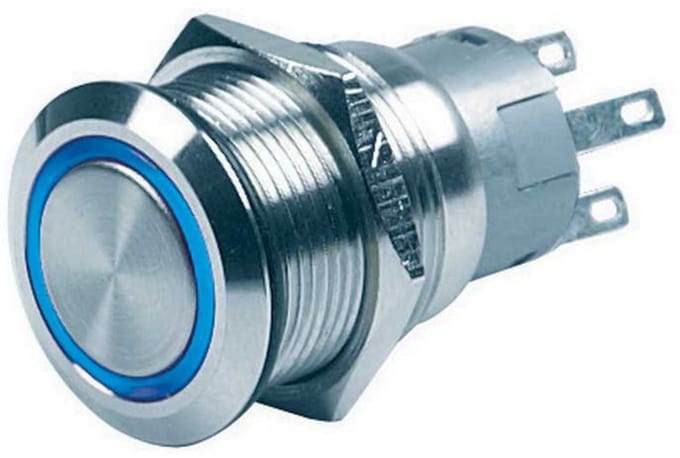 CZone PUSH BUTTON ON/OFF LATCHING 3.3V BLU LED