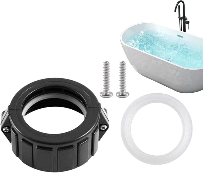 Spa Verwarming Moer - Verwarming Aansluiting - Lekkage Reparatie - Waterdichte Verbinding - 2 Inch - Zwart