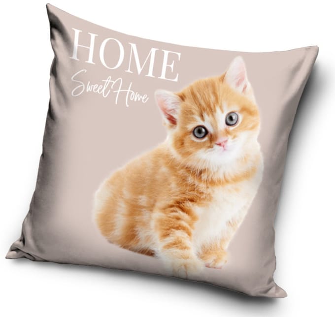 Cat Home kussenhoes 40x40 cm Velours