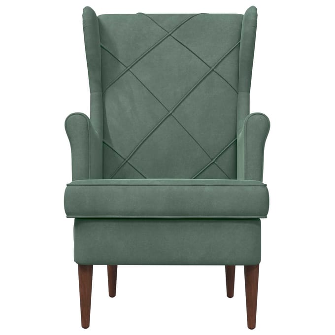 vidaXL - Fauteuil - Zeegroen - Fluweel