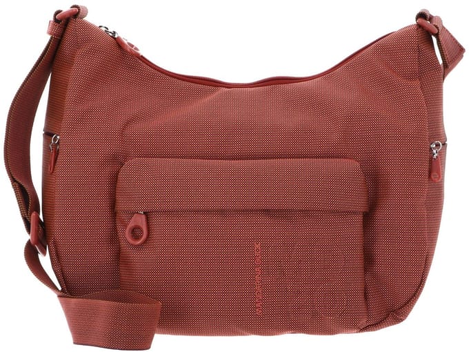MANDARINA DUCK schoudertas MD20 Shoulderbag Pecan Nut lichtrood