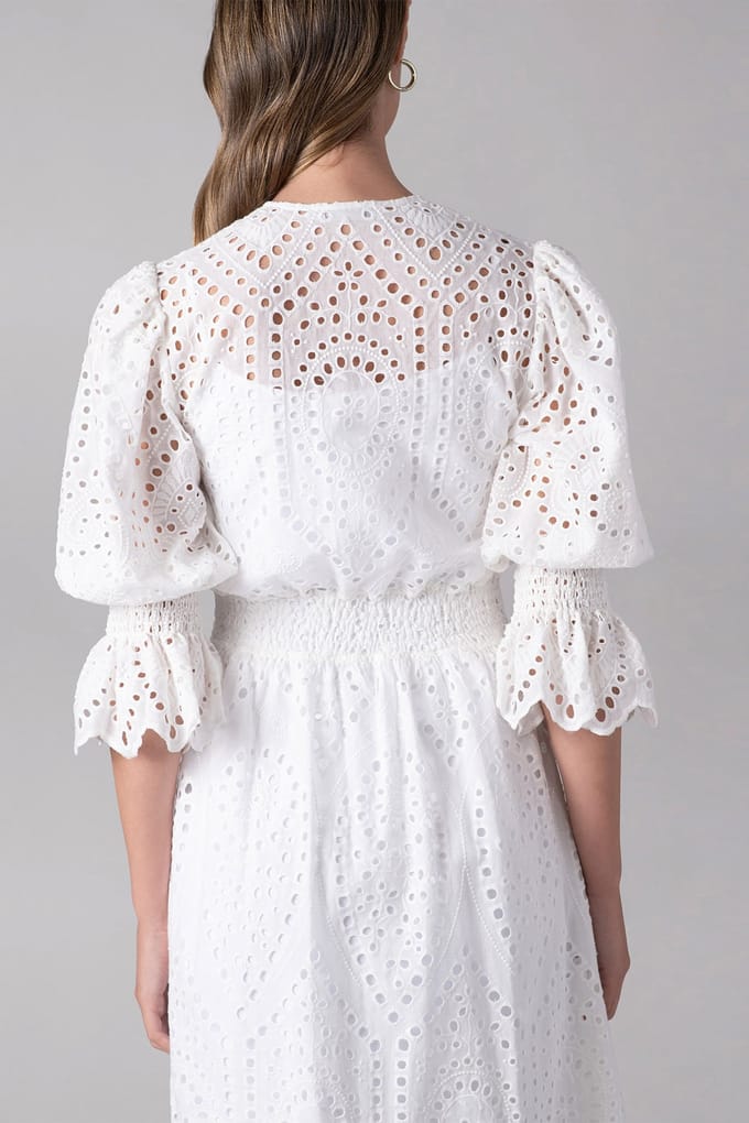 Anne Fontaine Caracas White Größe: 36 | Maxikleider Outlet | Damen | Weiß