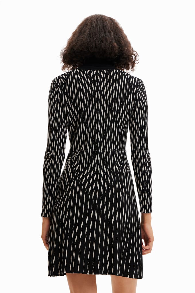 Desigual Dames Zwarte Jurk