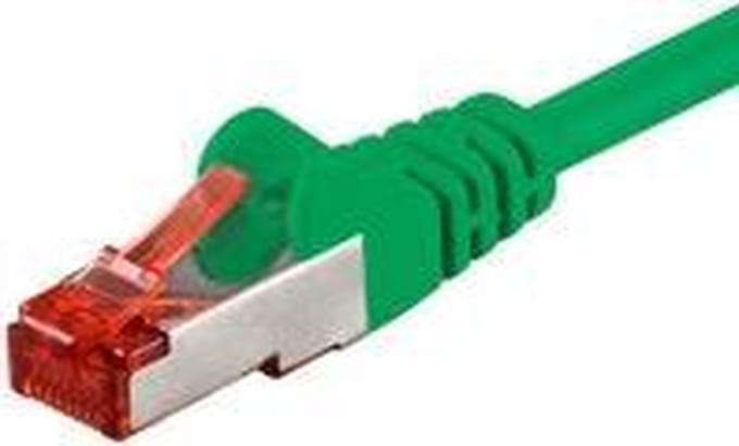 CAT6 S/FTP (PIMF) patchkabel / internetkabel 25 meter groen - netwerkkabel