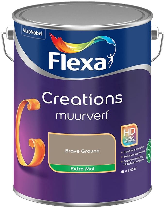 Flexa - Creations Muurverf Extra Mat - Brave Ground - Mengverf - 5 L