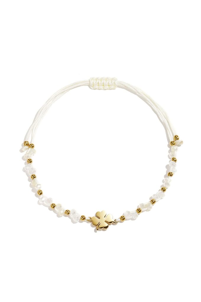Bijoutheek Armband (Sieraad) Lucky Charm Off-White