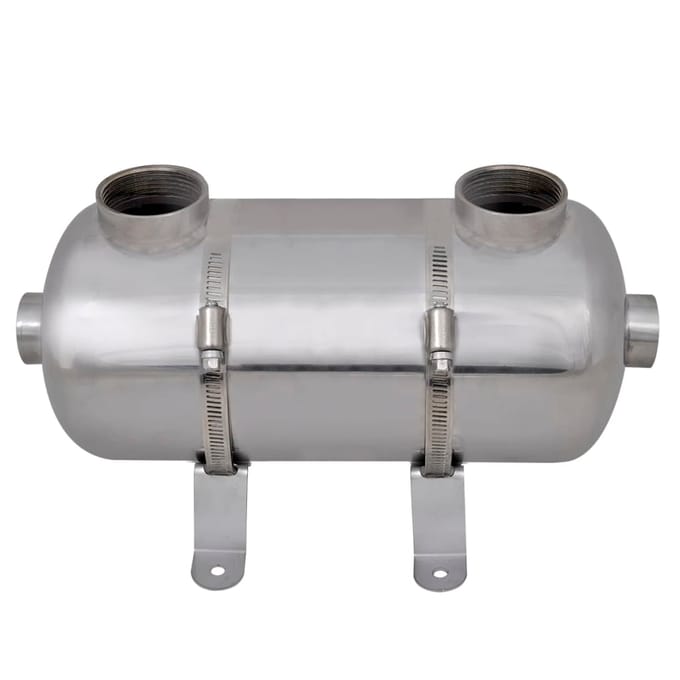 vidaXL - Zwembad - warmtewisselaar - 355 - x - 134 - mm - 40 - kW