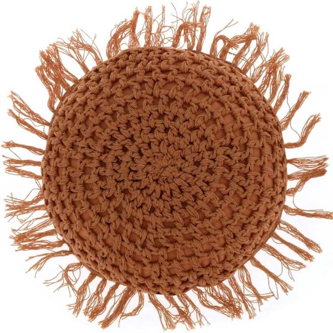 Unique Living - Kussen Tufo 45cm Ø Camel