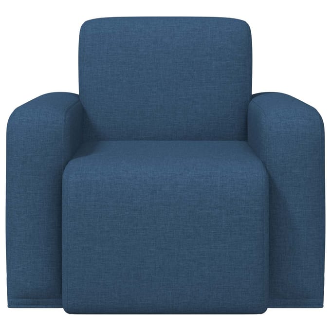vidaXL - Fauteuil - Blauw - Stof
