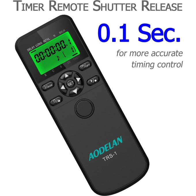 Aodelan TRS-1 Timer Afstandsbediening Schakelaar Time-Lapse Trigger Voor Geselecteerde Canon Nikon Sony Fujifilm Panonic Olympus Pentax Camera 'S