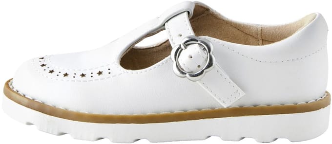 Next - Meisjes - Schoenen met T-bandje en brede pasvorm (G) - Wit
