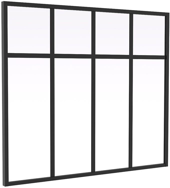 Vente-unique Design atelierraam in gepoedercoat aluminium - B120 x H105 - MAVORA