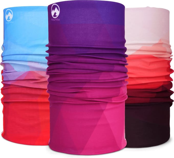 MowMow 3-pack Nekwarmer - Sjaal - Bandana - Fiets - Sport - Wintersport - Heren - Dames