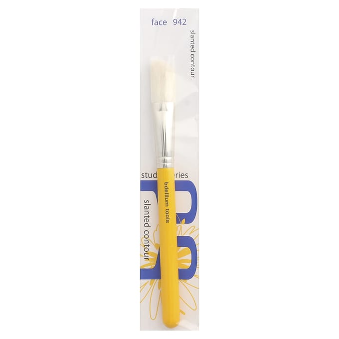 Bdellium Tools, Standaard Serie, Schuin Contour Kwast, Gezicht 942, 1 Kwast