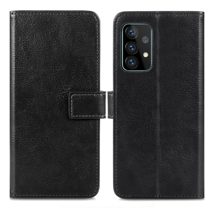 imoshion Hoesje - Geschikt voor Samsung Galaxy A72 - Luxe Bookcase - Zwart