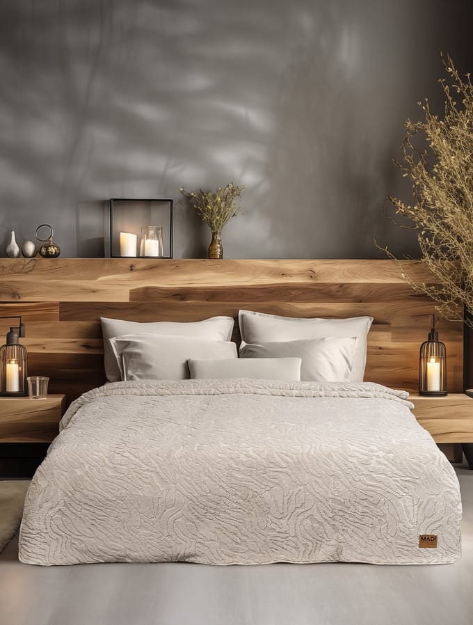 Deken - Plaid - Sprei - Luxe - Madi - Imitatiebont/Teddy - 160x220cm - Beige