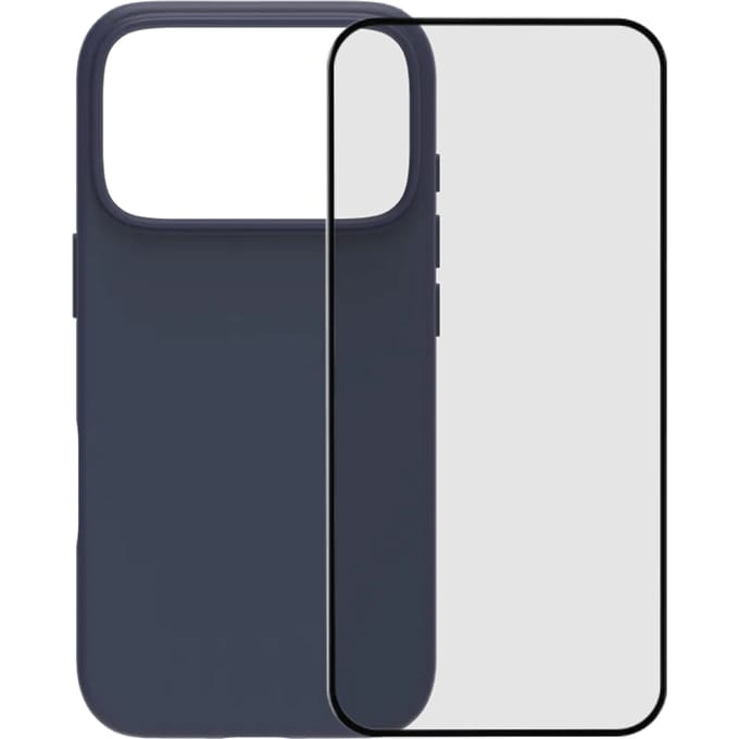 BlueBuilt Protective Back Cover met MagSafe iPhone 17 Pro Blauw + iPhone 17 Pro Screenprotector Glas