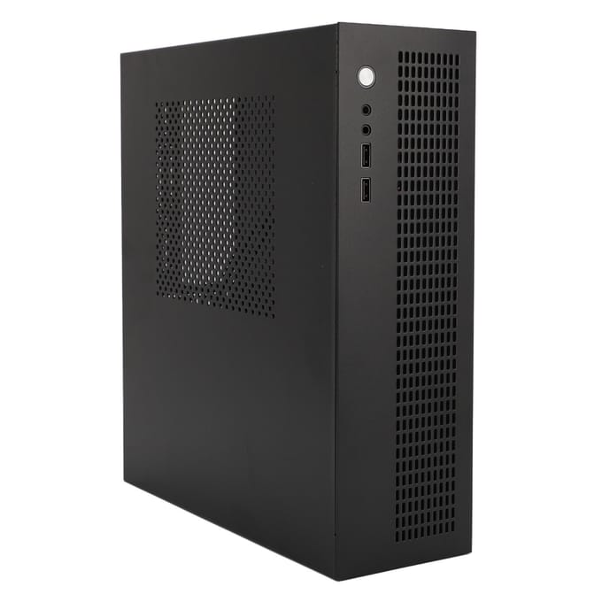 MATX ITX Mini PC Behuizing USB2.0 Interface Dubbele Koelventilator Ondersteuning SSD HDD Kleine Computer Behuizing met